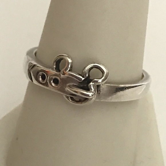 925 Disney Mickey Buckle Ring - Picture 2 of 7